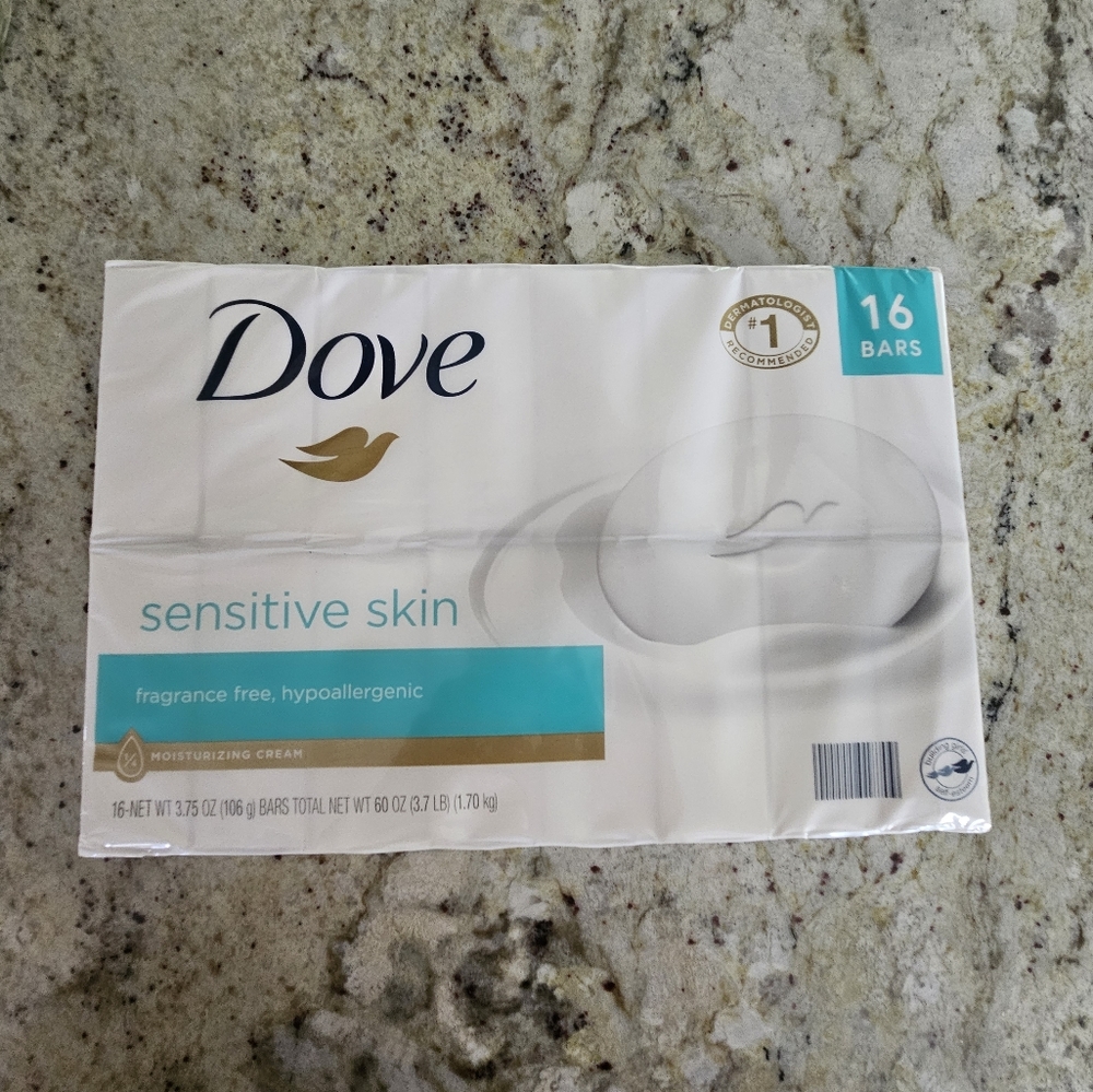 Dove Sensitive Bar Soap 16 Pack